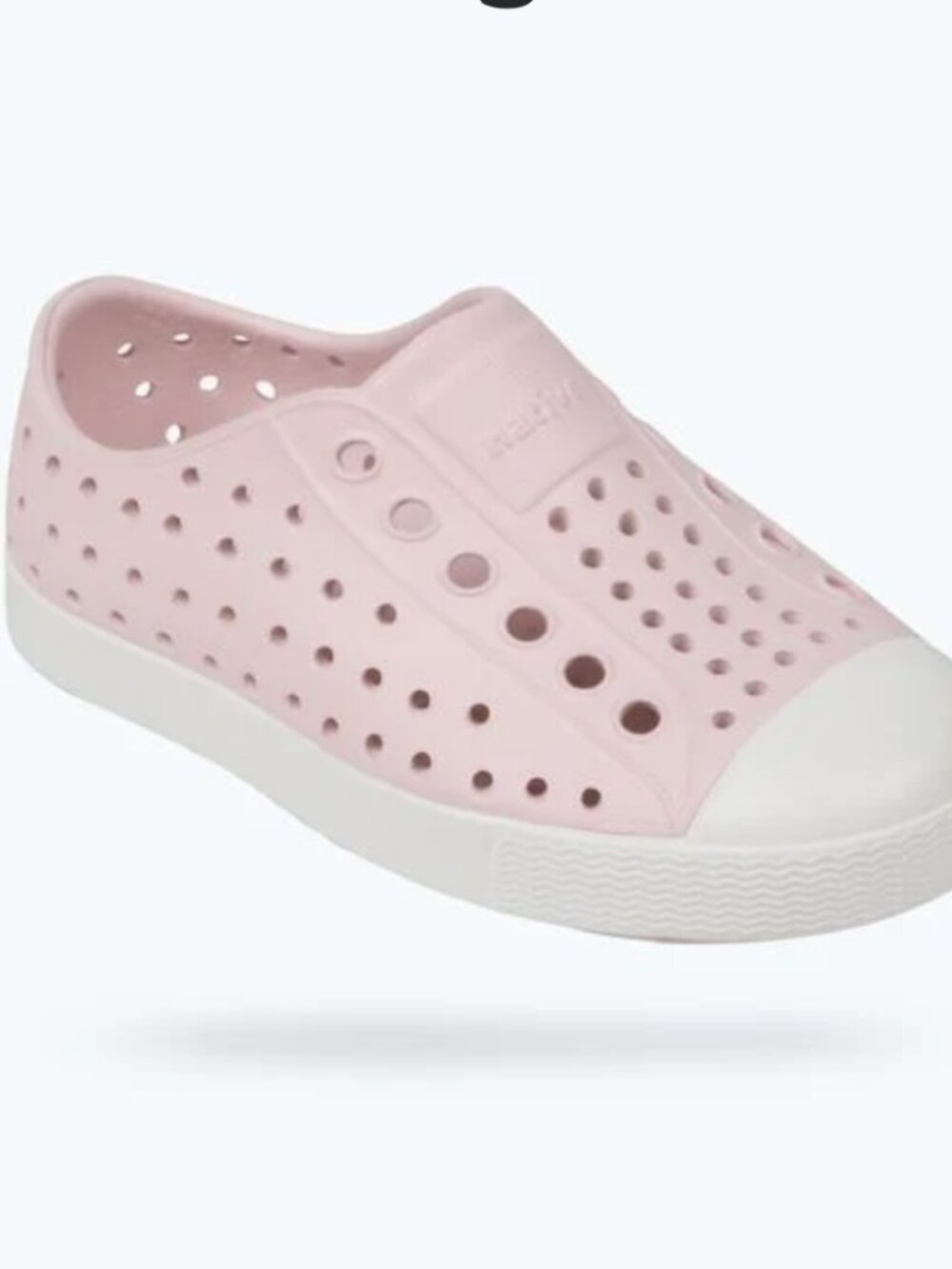 NEW Native Shoes Unisex Kids Jefferson Sneakers Milk Pink C9